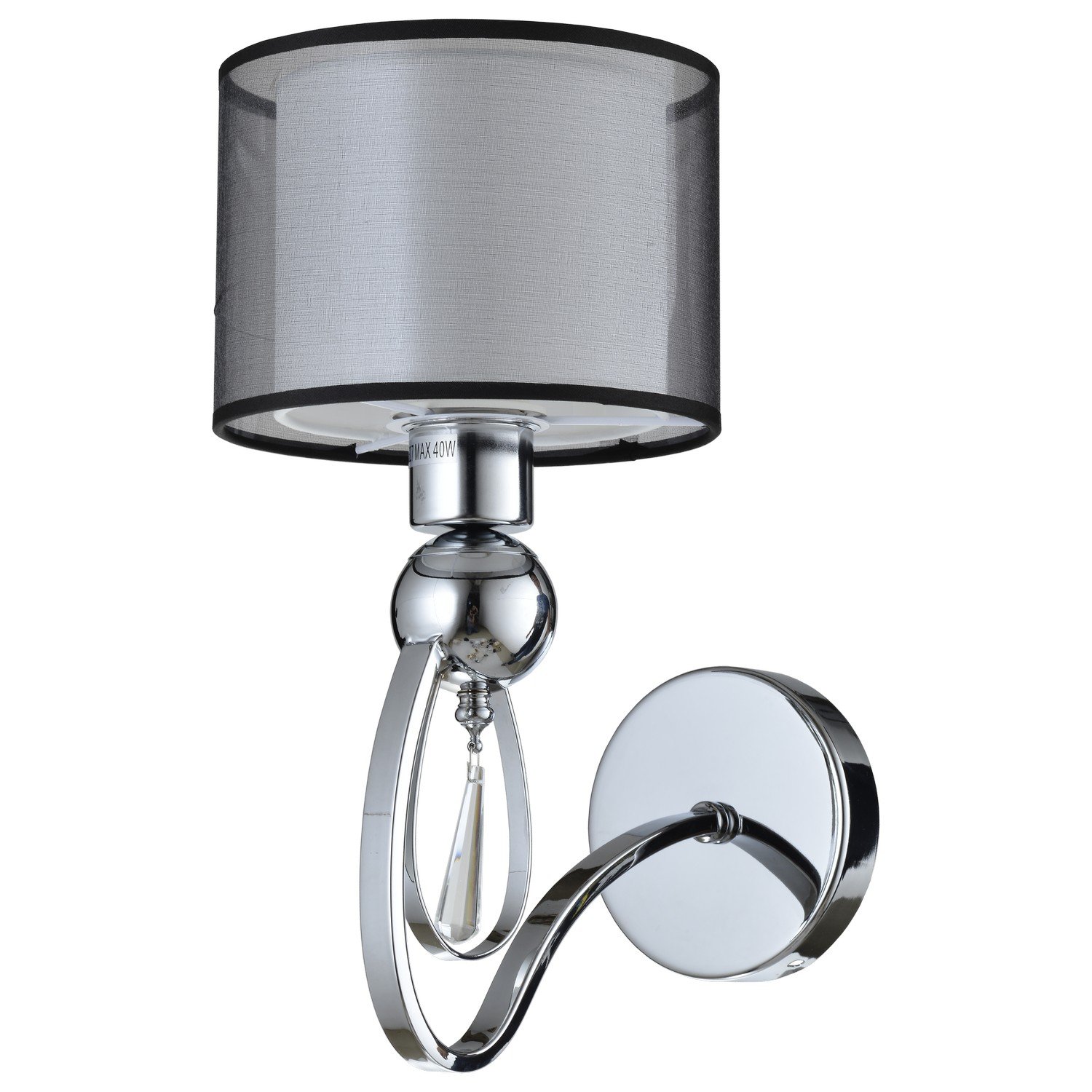 Zidna lampa F7111-1Z CH+BK-Cormel-FORMA Zidna lampa F7111-1Z CH+BK-Cormel-FORMA