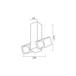 Plafonska lampa AFS101-2C WH - Slika 2