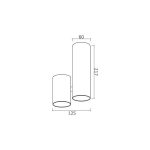 Plafonska lampa AFS103-1C BK - Slika 2
