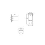 Ugradna LED lampa ALDO 2L WH - Slika 2