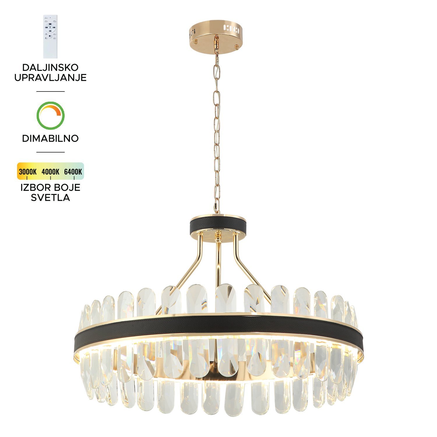 LED visilica KP4003-70V BK+GD-Cormel-FORMA LED visilica KP4003-70V BK+GD-Cormel-FORMA