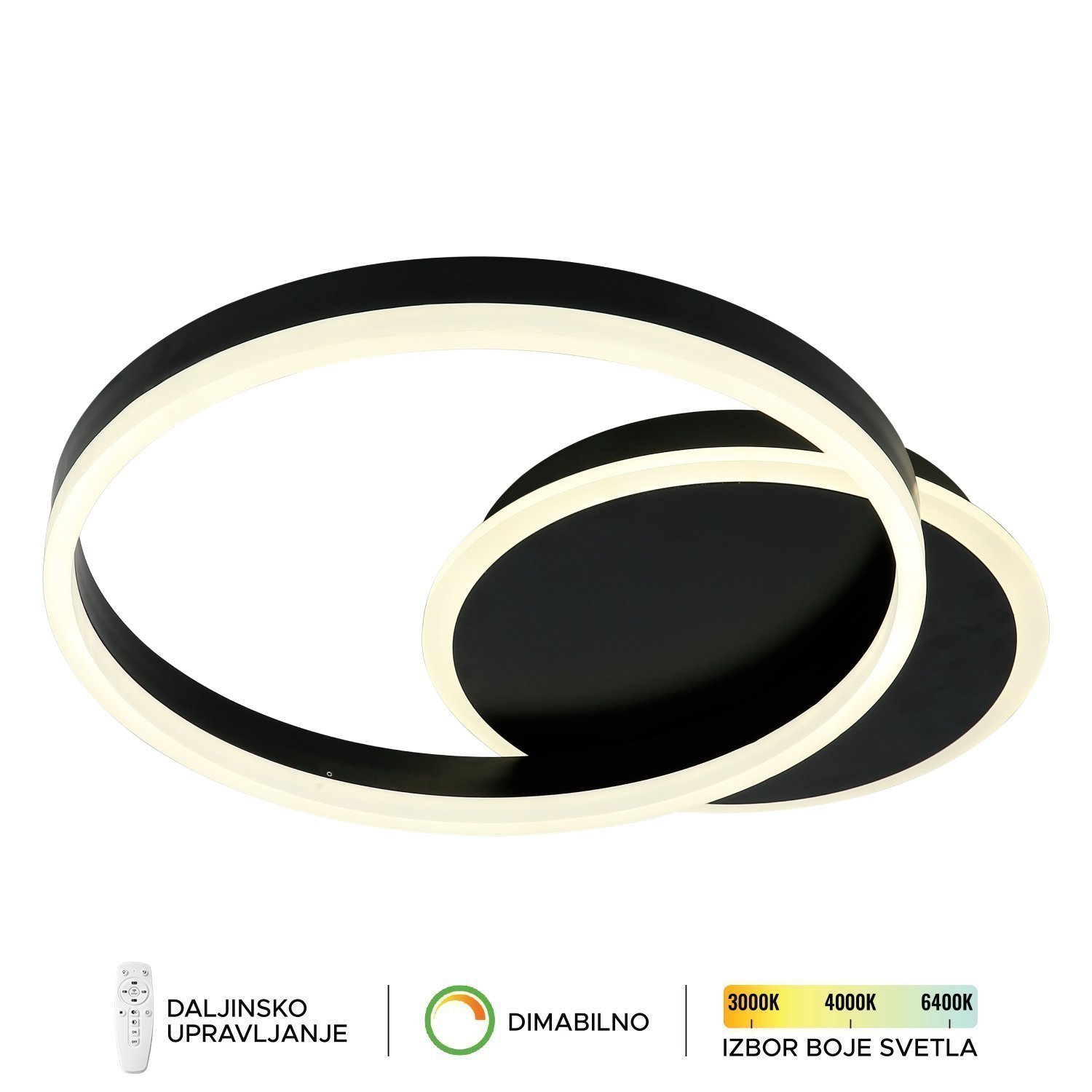 LED plafonska lampa F2047-46C BK-Cormel-FORMA LED plafonska lampa F2047-46C BK-Cormel-FORMA