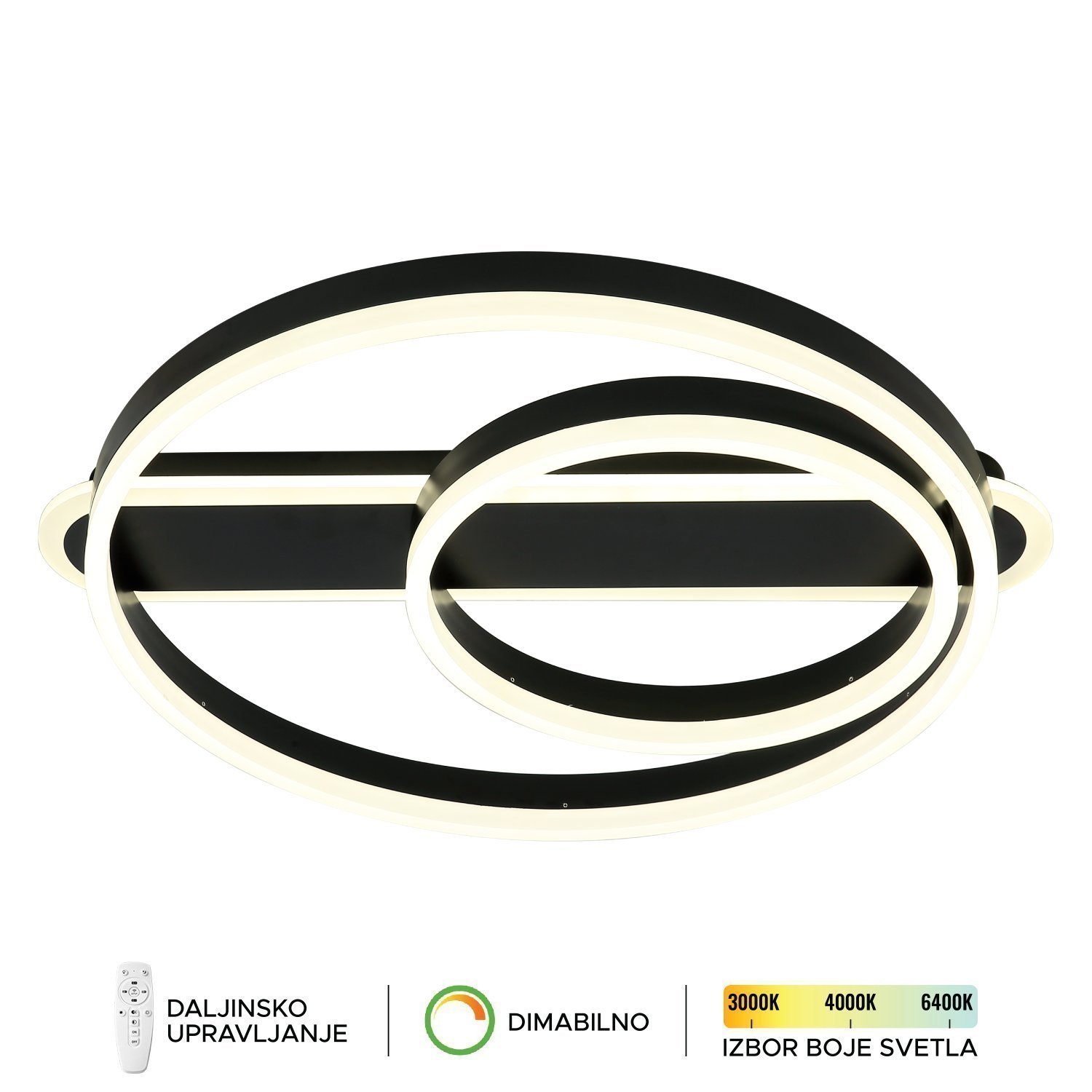 LED plafonska lampa F2047-82P BK-Cormel-FORMA LED plafonska lampa F2047-82P BK-Cormel-FORMA