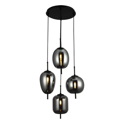 Luster F4014-4L BK+SM-Cormel-FORMA