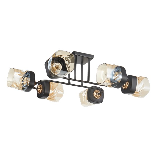 Plafonska lampa MD2747-6 BK+GD-Cormel-FORMA Plafonska lampa MD2747-6 BK+GD-Cormel-FORMA