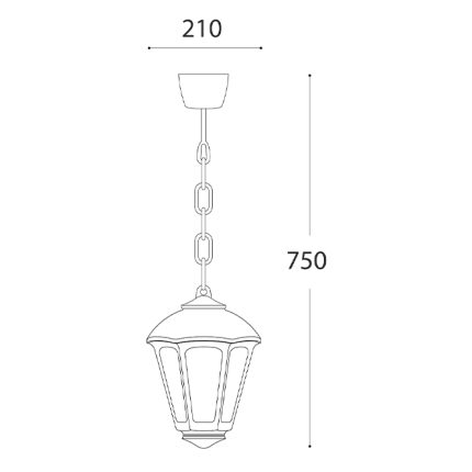 Viseći fenjer SICAR/GIAMPY WH-Cormel-FORMA