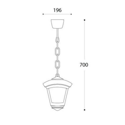 Viseći fenjer SICAR/ROBY WH-Cormel-FORMA