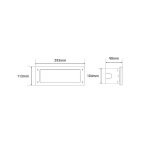 Ugradna LED lampa LETI 300 BK-Cormel-FORMA